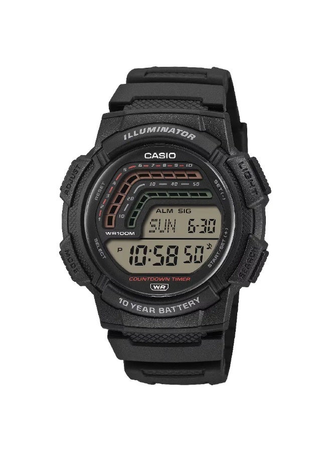 Men's Youth Digital Watch WS-1800-1AV - 48.2 × 45 × 13.8 mm